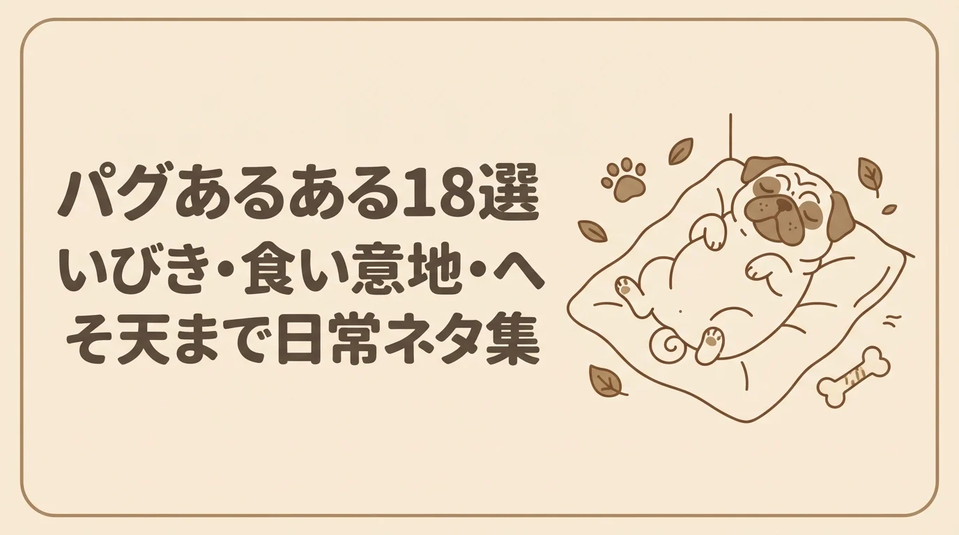 へそ天ポーズで気持ちよさそうに眠るパグ