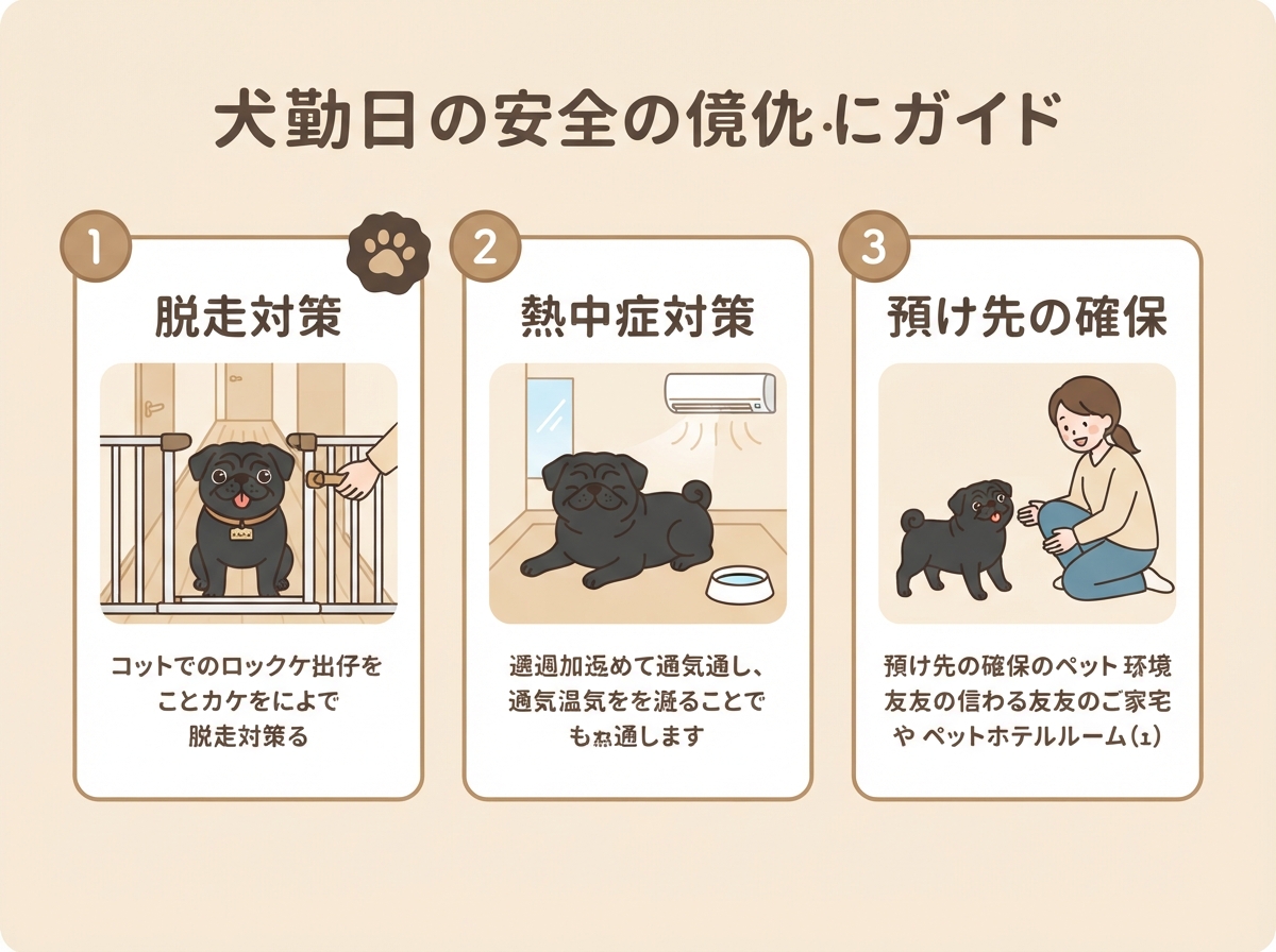 引っ越し当日に優先したい対策を示した図