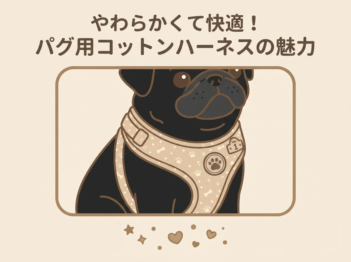 コットン素材のハーネスは通気性がよく、肌当たりがやさしいことを示す図解